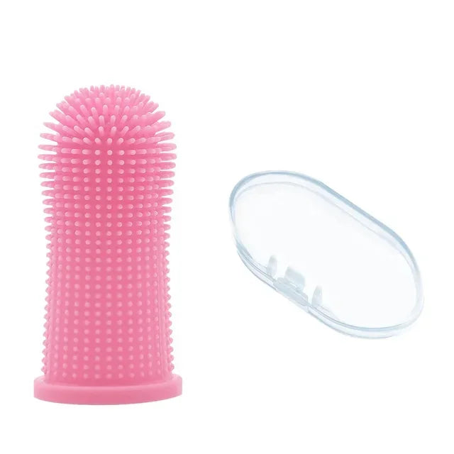 Pet finger toothbrush