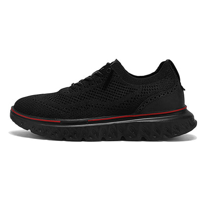 Men’s Knit Oxford Shoes – Lightweight Breathable Dress Sneakers
