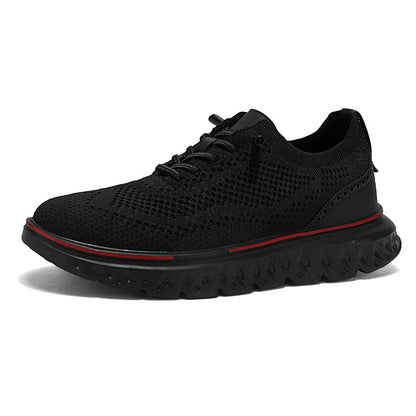 Men’s Knit Oxford Shoes – Lightweight Breathable Dress Sneakers