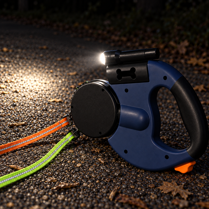 360 Retractable Dog Leash for Two Dogs