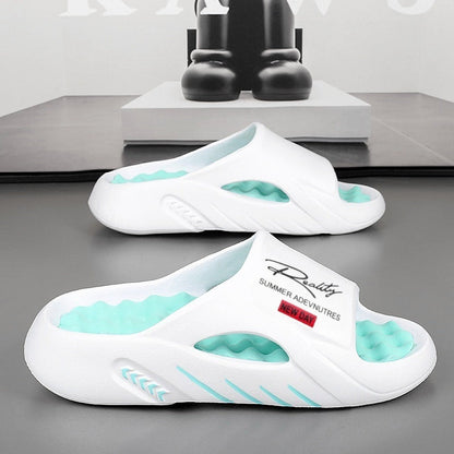 Men's EVA Cloud Slides | Thick-Soled Non-Slip Summer Slippers for Beach & Shower