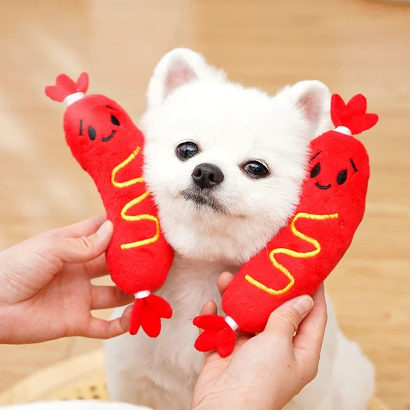 Hot Dog Chewing Toy