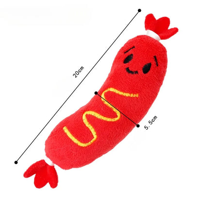 Hot Dog Chewing Toy