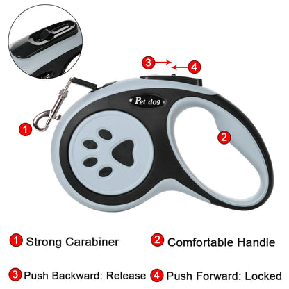 Retractable Nylon Dog Leash