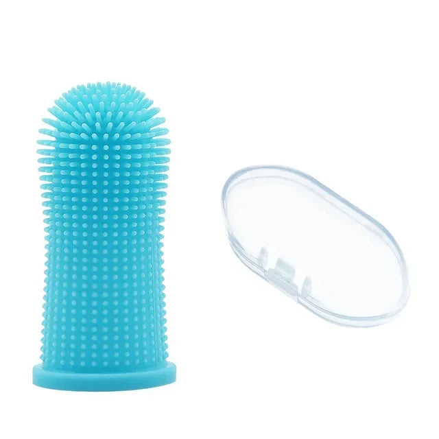 Pet finger toothbrush