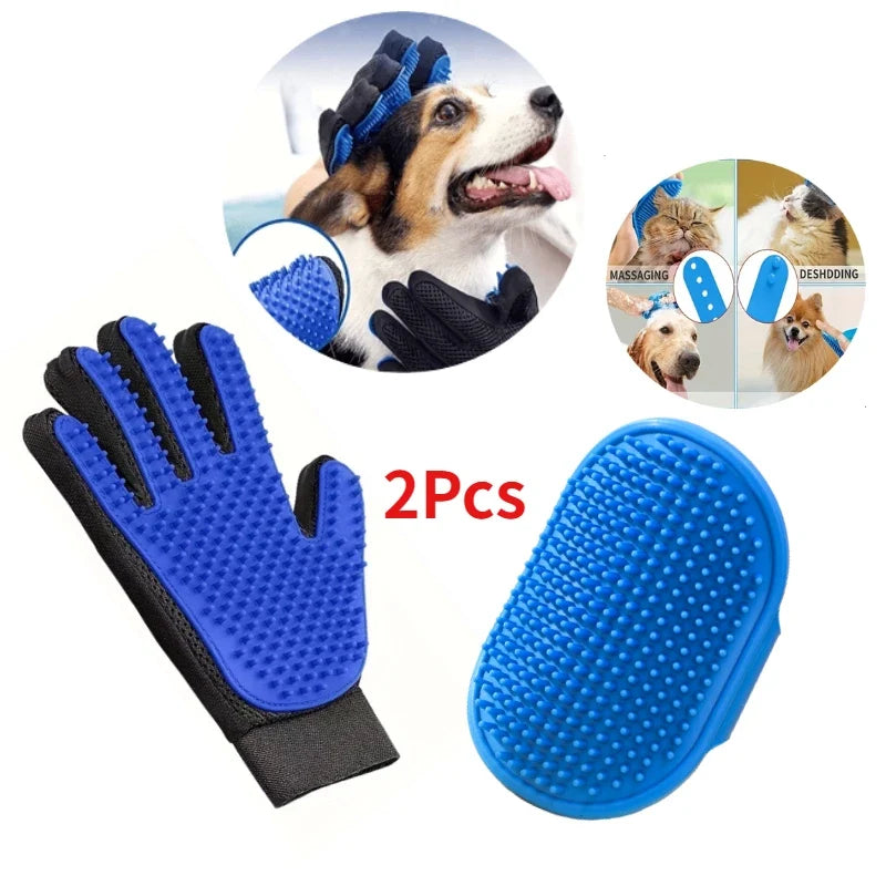 2Pcs Pet Grooming Kit for Dog Cat Rabbit Fur
