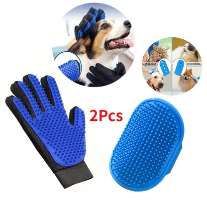 2Pcs Pet Grooming Kit for Dog Cat Rabbit Fur