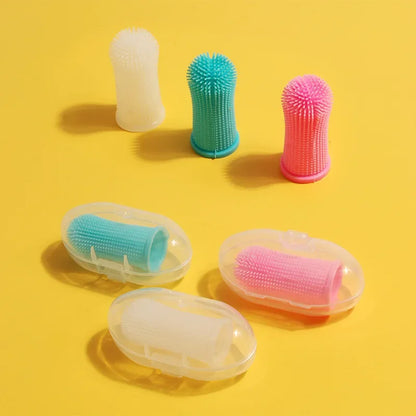 Pet finger toothbrush