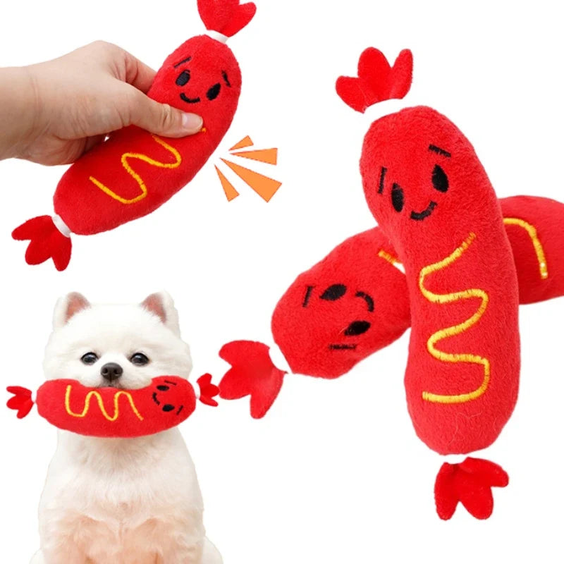 Hot Dog Chewing Toy