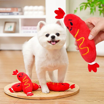 Hot Dog Chewing Toy