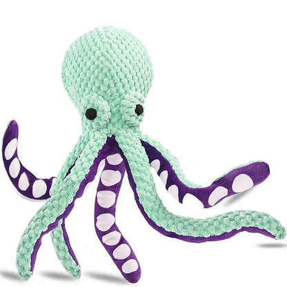 Dog pet plush octopus toy