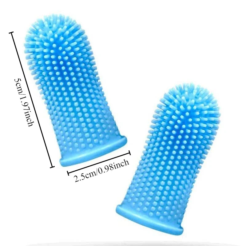 Pet finger toothbrush