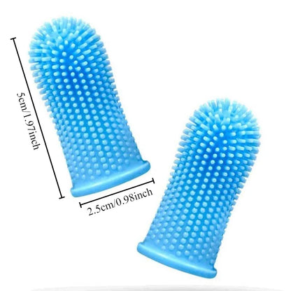 Pet finger toothbrush