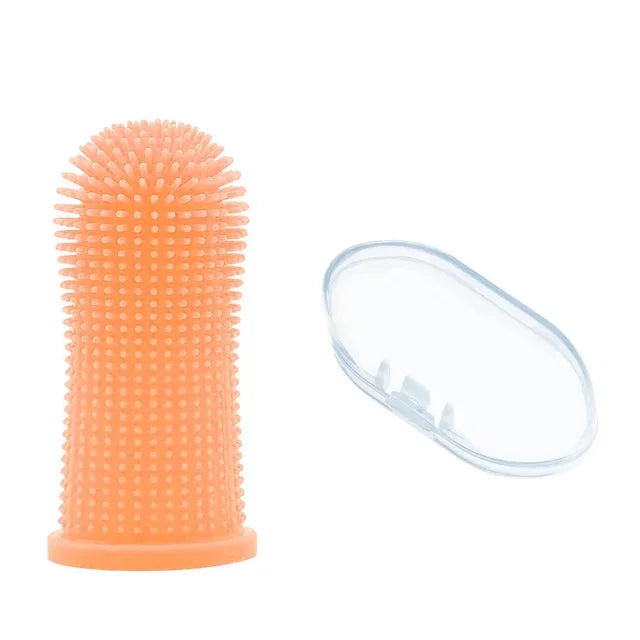 Pet finger toothbrush