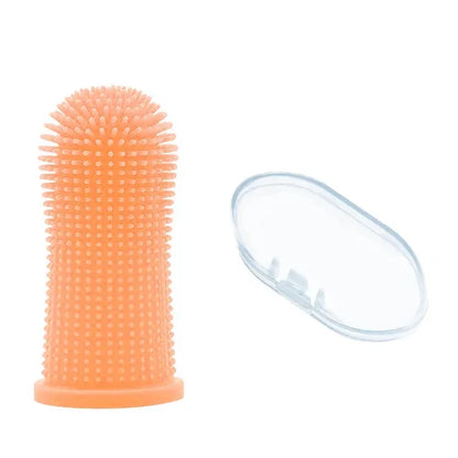 Pet finger toothbrush