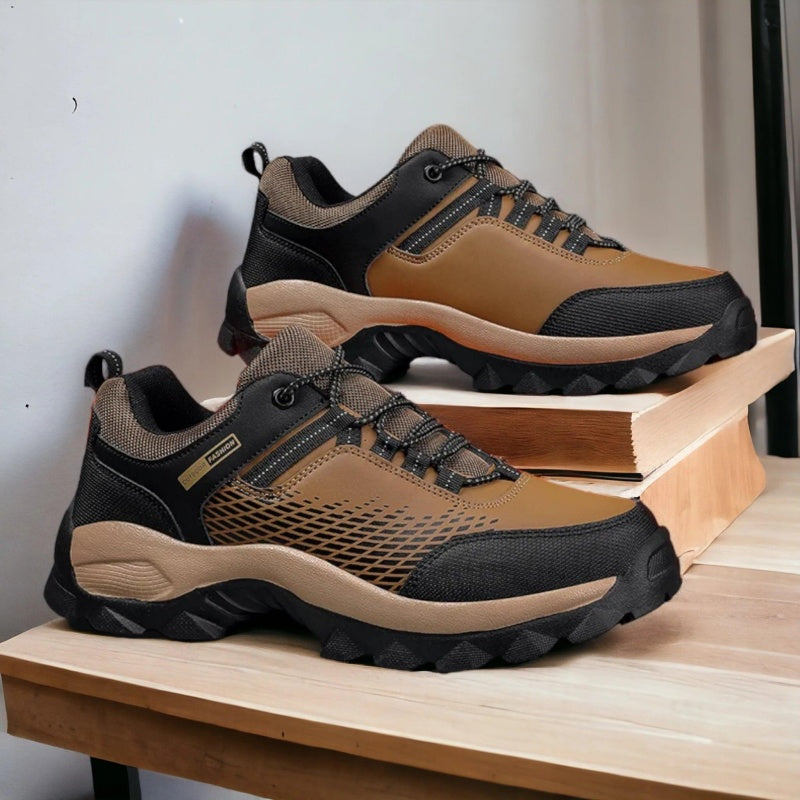 Men's Wear Resistant Waterproof Non-slip Anti-skid Anti-puncture Hiking Shoes Orthopedic Wide Toe Arch Support Walking Shoes