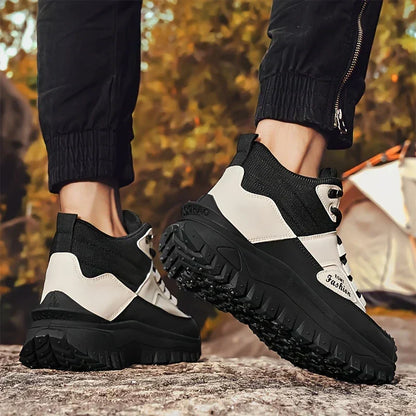 Men’s Work Hiking Boots – Waterproof, Non-Slip, Puncture and Smash Resistant, Wide Toe, Arch Support – Ideal for Daily Wear and Outdoor Adventures