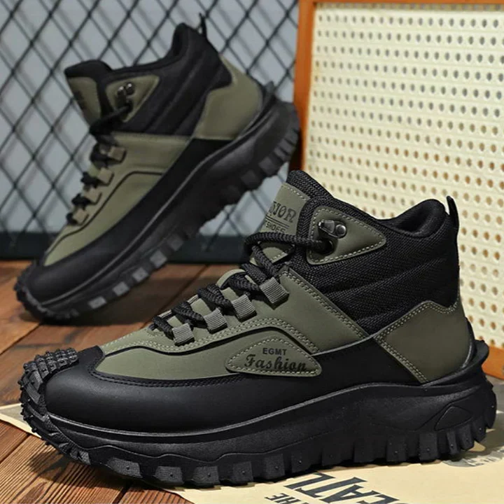 Men’s Work Hiking Boots – Waterproof, Non-Slip, Puncture and Smash Resistant, Wide Toe, Arch Support – Ideal for Daily Wear and Outdoor Adventures